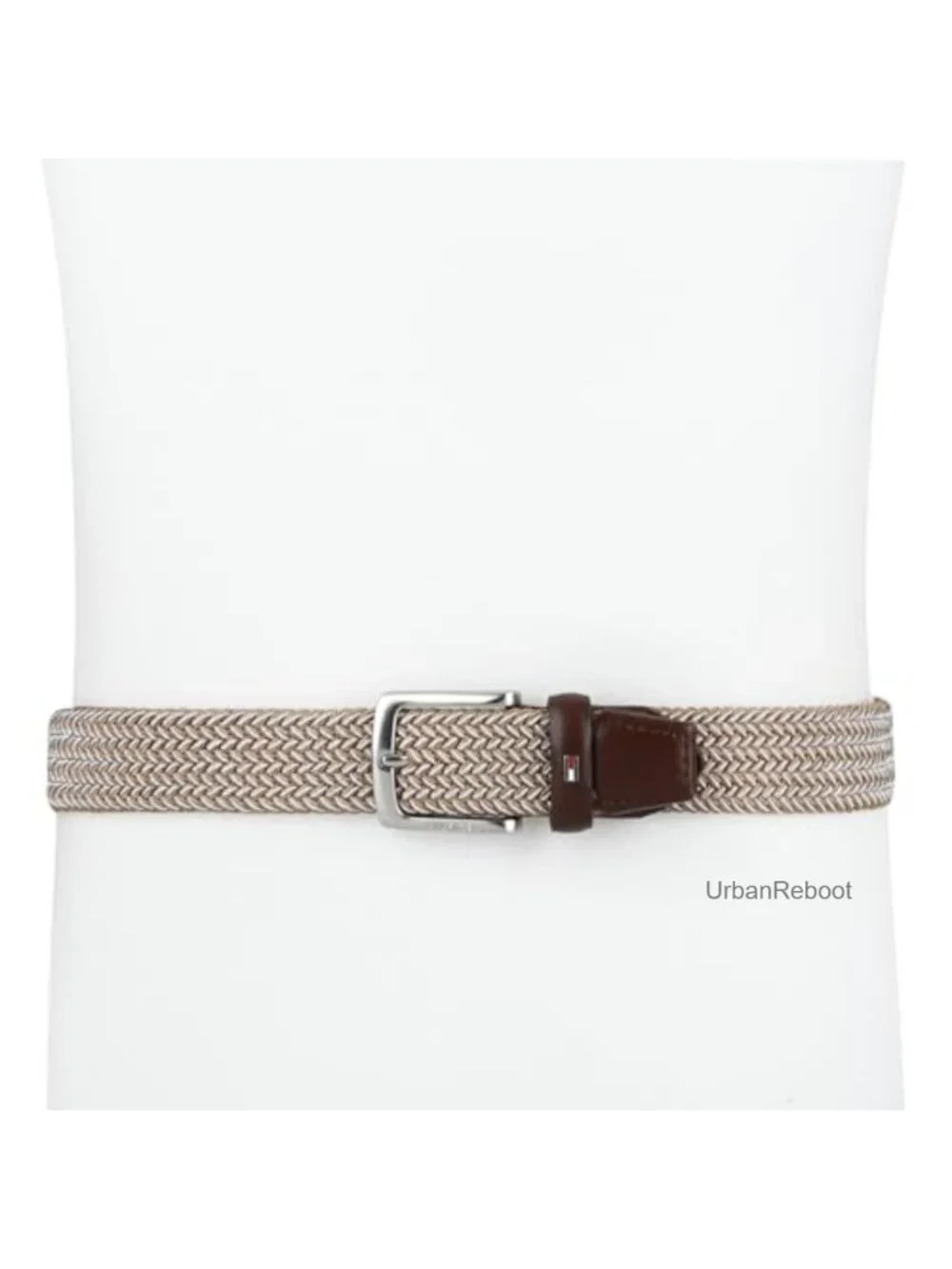 Fabric Web Belt Fully Adjustable Casual Leather Trim Stretch